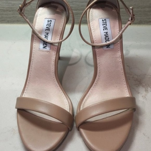 Steve Madden Beige / Nude Strappy High Heels - Picture 2 of 3